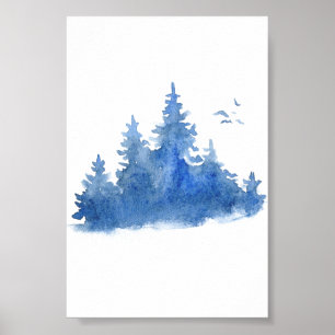 Poster Écran (10,2 x 15,2 cm) - Scène d'hiver