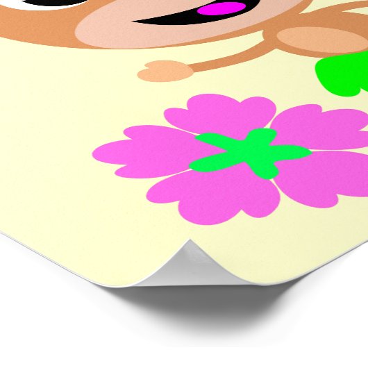 Poster écran aloha singe.ai (Coin)