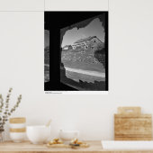 Poster Écran cassé de l'ancienne maison de cuisine (Cuisine)