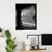 Poster Écran cassé de l'ancienne maison de cuisine (Bureau à domicile)