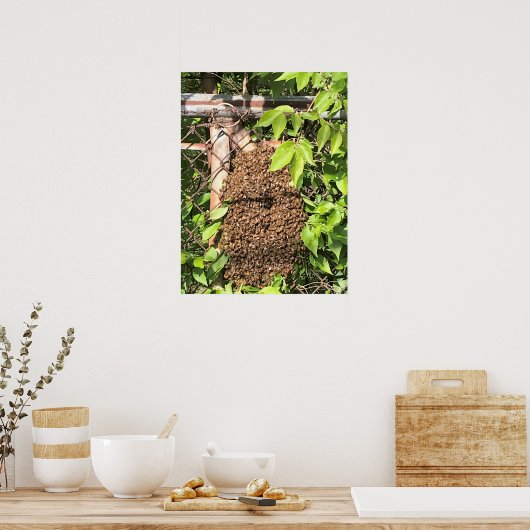 Poster Écran d'abeilles (Cuisine)