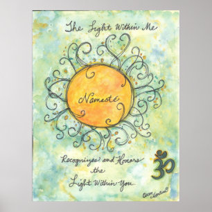 Poster Écran d'affirmation Namaste