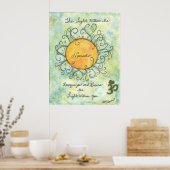 Poster Écran d'affirmation Namaste (Cuisine)
