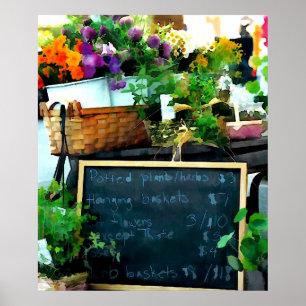Poster Écran de marché des agriculteurs