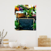 Poster Écran de marché des agriculteurs (Cuisine)