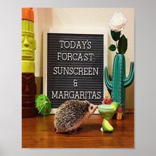 Poster Écran solaire et Margaritas (Devant)