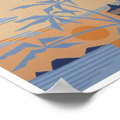 Poster Écran SUNSET POLYNÉSIEN (7,33 po x 7,33 po) (Coin)
