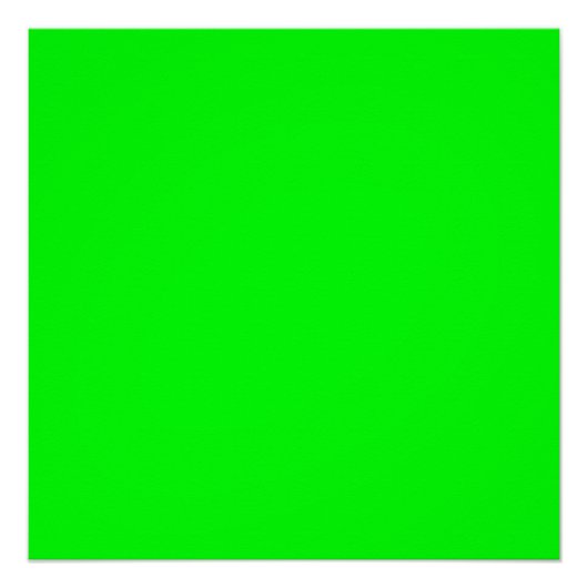 Poster écran vert néon, arrière - plan de zoom solide et  (Devant)