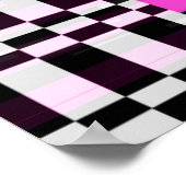 Poster Écran VHS rétro rayé avec scintillement et cassé (Coin)