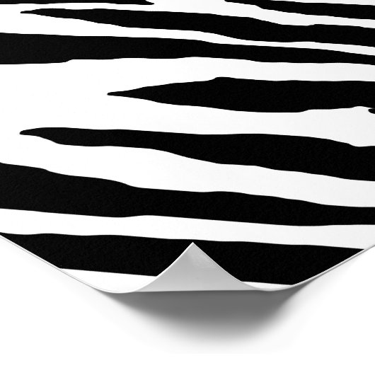 Poster Écran Zebra Imprimé 5 pi Bannière Clair rose (Coin)