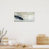 Poster Écrans d'éléphants et de baleines par Ito Jakuchu (Cuisine)