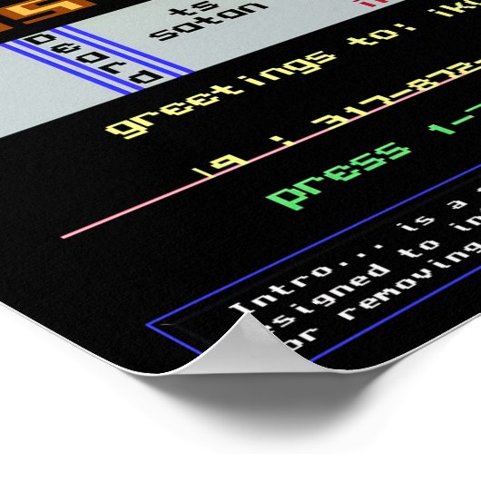 Poster Écrans d'entrée Commodore 64 14" x 18" PE & TS (Coin)