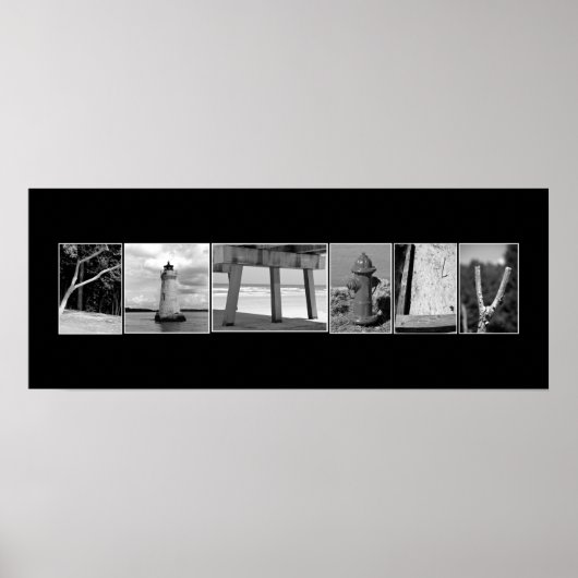 Poster Écraser avec des images (Devant)