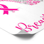 Poster Écraser le cancer du sein Sensibilisation Bling ro (Coin)