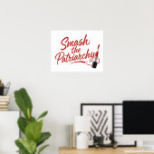 Poster Écraser le patriarcat (Bureau à domicile)