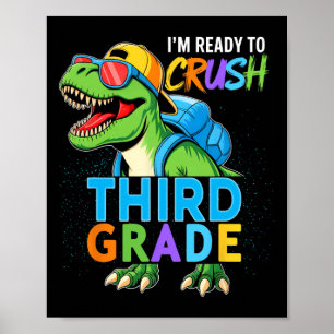 Poster Écraser les garçons de 3e année Enfants Ck À l'éco