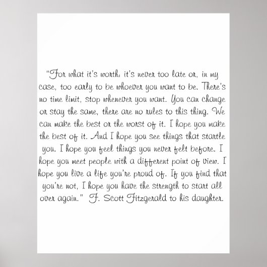 Poster écrire (Devant)