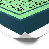 Poster Écrire comme une fille Peacock Imprimer (Coin)