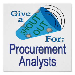 Poster Écrire pour les analystes d'approvisionnement