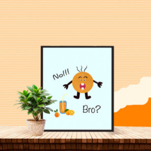Poster Écris orange