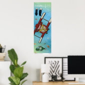Poster - Écrit dans le ciel (Bureau à domicile)