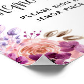 Poster Écriteau de mariage Violet et Violet, Construire d (Coin)