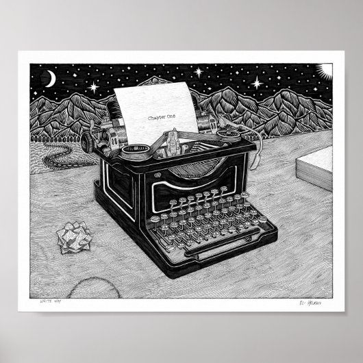 Poster Écriture (Devant)