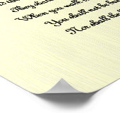 Poster Écriture biblique (Coin)