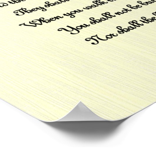 Poster Écriture biblique (Coin)