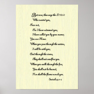 Poster Écriture biblique