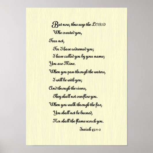 Poster Écriture biblique (Devant)