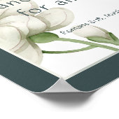 Poster Écriture biblique Encouragement Citations Fleur bl (Coin)