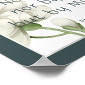 Poster Écriture biblique Encouragement Citations Fleur bl (Coin)