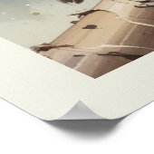 Poster Écriture biblique inspirante Citation Psaume Oisea (Coin)