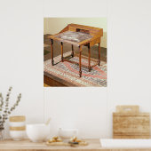 Poster Ecriture bureau, noyer avec marqueterie arabesque (Cuisine)