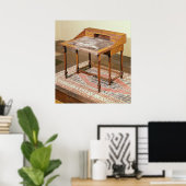 Poster Ecriture bureau, noyer avec marqueterie arabesque (Bureau à domicile)