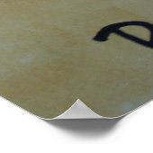 Poster Ecriture chinoise...Paix (Coin)