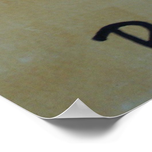 Poster Ecriture chinoise...Paix (Coin)