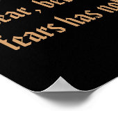 Poster Écriture chrétienne 1 Jean 4:18 (Coin)