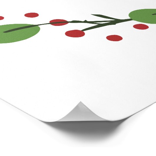 Poster Écriture chrétienne de Noël (Coin)