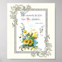 Écriture Chrétienne Et Jolies Fleurs