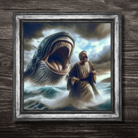 Écriture chrétienne Jonah Whale Bible Art