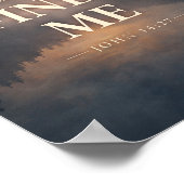 Poster Écriture Chrétienne La Paix Me Trouve (Coin)
