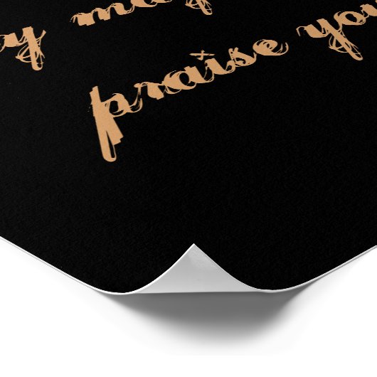 Poster Écriture chrétienne Matt 5:16 (Coin)