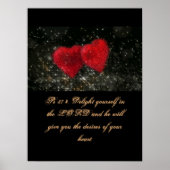 Poster Écriture Chrétienne Ps 37:4 (Devant)