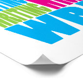 Poster Écriture colorée (Coin)