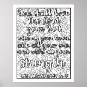 Poster Écriture Couleur moi Jolie (Devant)