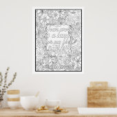 Poster Écriture Couleur moi Jolie (Cuisine)