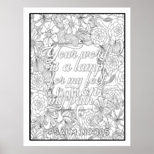 Poster Écriture Couleur moi Jolie