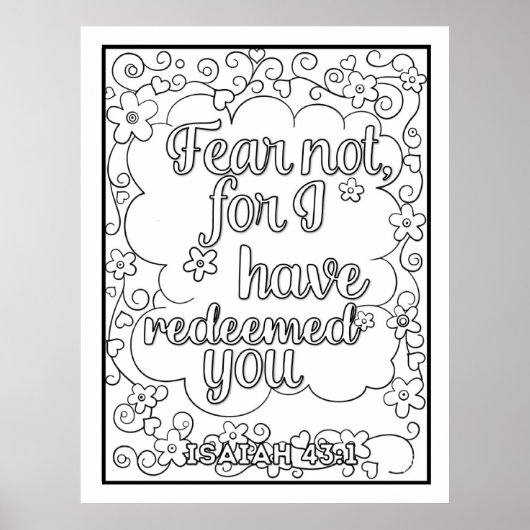 Poster Écriture Couleur moi Jolie (Devant)